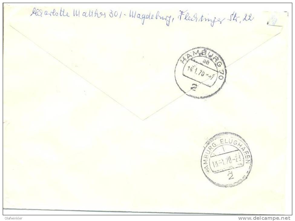 1970 Kunstsammlungen Dresden Mi 1529-30 / Sc 1164-5 / YT 1222-3 Auf Brief/lettre/on Letter [sim] - Storia Postale