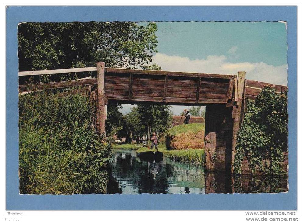 GROETEN UIT MOOI  GIETHOORN ( Doorkijkje )  -  SM D  -  BELLE CARTE PHOTO ANIMEE  - - Giethoorn