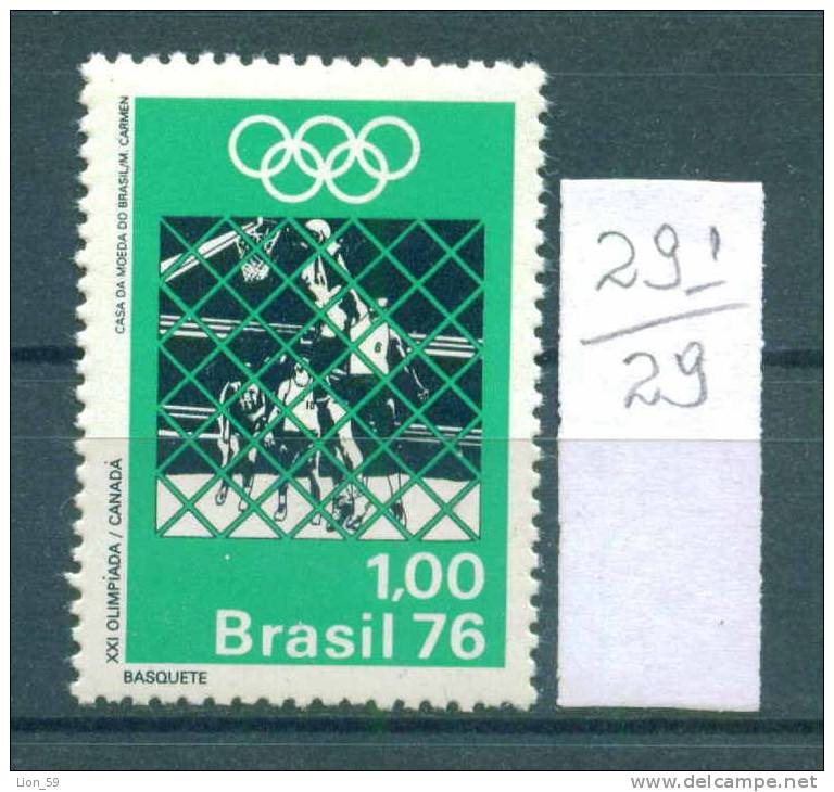 29K291 / Basketball , Basket-ball , Pallacanestro - 1976 - Brazil Bresil Brasilien Brazilie ** MNH - Basketball