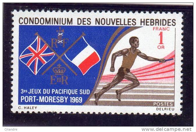 Nouvelles Hébrides:année 1969(3e Jeux Sportifs Du Pacific-sud)N°283 - Otros & Sin Clasificación