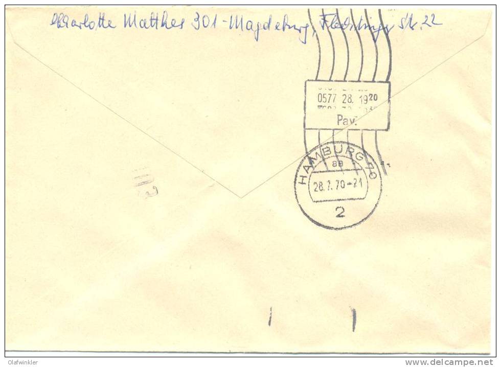 1970 Volkspolizei  Mi 1579-83 / Sc 1210-14 / YT 1292-96 Brief/lettre/on Letter [sim] - Lettres & Documents