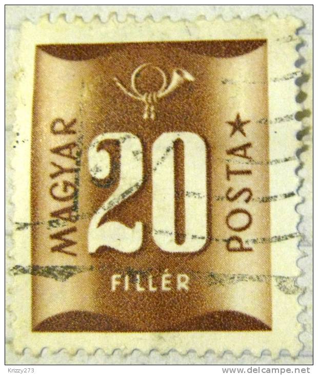 Hungary 1951 Postage Due 20f - Used - Port Dû (Taxe)