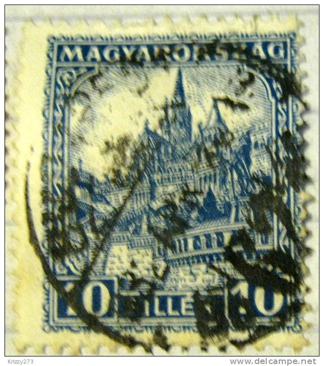 Hungary 1926 St Matthias Church And Fisher Bastion 10f - Used - Used Stamps