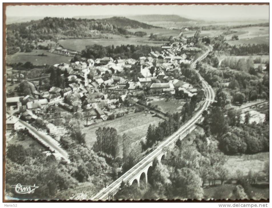 52 - ANDELOT - Vue Panoramique - Au Premier Plan, Le Viaduc. (Vue Générale Aérienne) CPSM - Andelot Blancheville