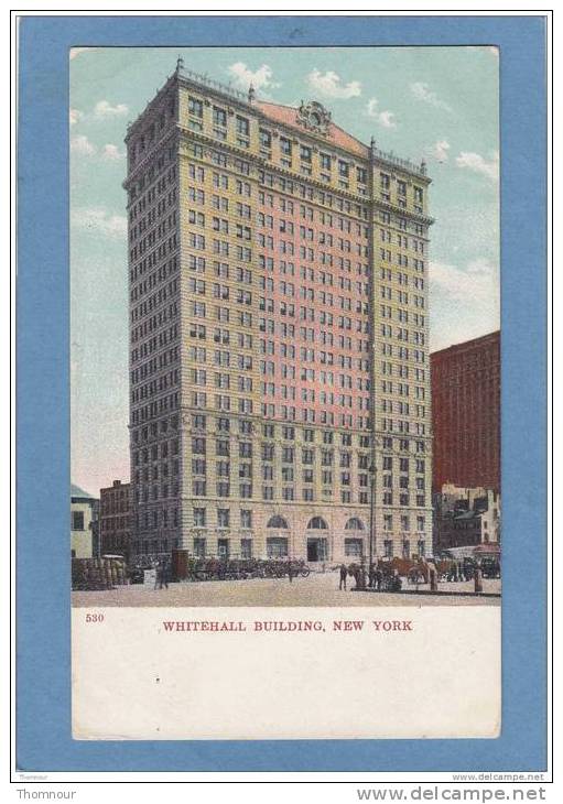 NEW YORK  -  WHITEHALL  BUILDING  .  -  BELLE CARTE  PRECURSEUR ANIMEE  - - Autres Monuments, édifices