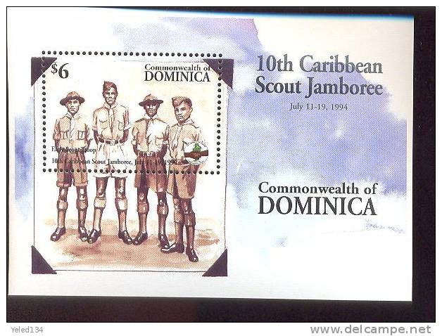 DOMINICA  1710  MINT NEVER HINGED STAMPS OF WORLD SCOUTING  JAMBOREE  #  055-1  ( - Sonstige & Ohne Zuordnung
