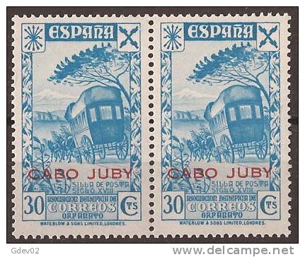 CJBE14-LA688.Maroc.Marocco. CABO JUBY. BENEFICENCIA 1943 (Ed. 14**par) Sin Charnela LUJO - Cabo Juby