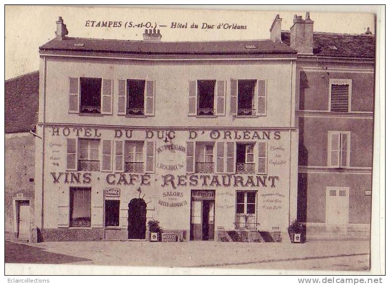 Etampes    91    Hôtel  Du Duc D'Orléans  (voir Scan) - Etampes