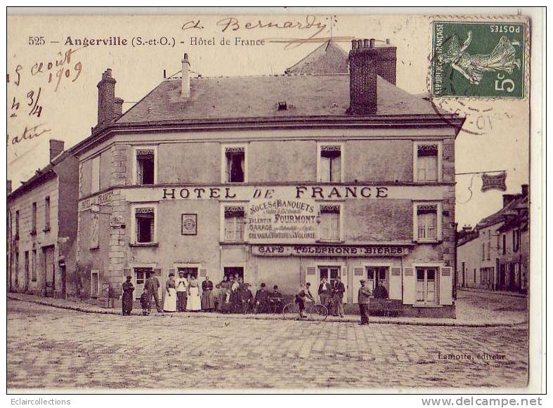 Essonne.......Angerville. .....Hotel  De France - Angerville