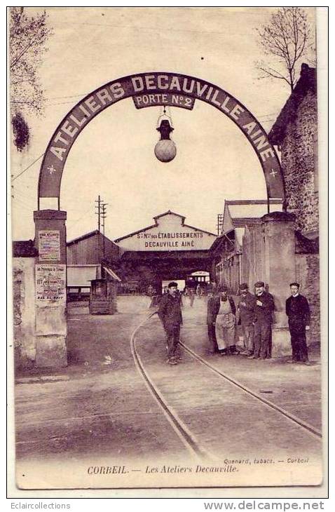 Corbeil Essonnes     91    Ateliers  Decauville   ( Légèrement Decollée ) - Corbeil Essonnes