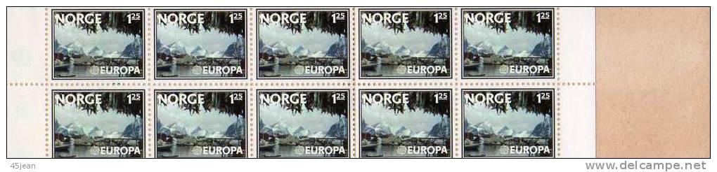 Norvège: 1977  Très Beau Carnet N** EUROPA   "paysages" - 1951-80