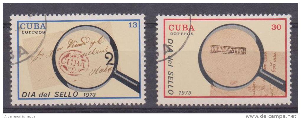 CUBA Serie De 2 Sellos 1.973 "24 De Abril Dia Del Sello"  Edifil 2039 + 2040      S-104 - Otros & Sin Clasificación