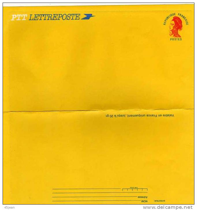 France: Lettre Poste 20gr Prêt à Poster  3 Côté Collants Neuve - Standard Covers & Stamped On Demand (before 1995)