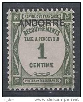 Andorre Taxe N°9 * - Unused Stamps