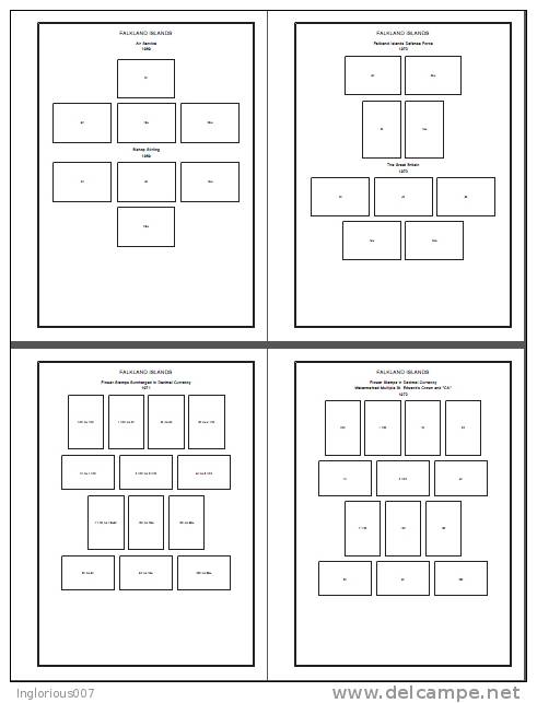 FALKLAND ISLANDS STAMP ALBUM PAGES 1878-2011 (159 Pages) - English