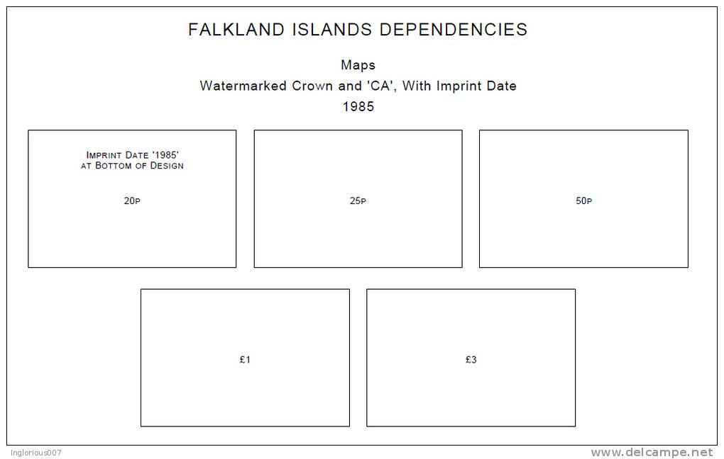 FALKLAND ISLANDS STAMP ALBUM PAGES 1878-2011 (159 pages)