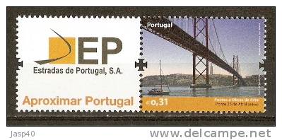 PORTUGAL AFINSA 3782A - SELO CORPORATIVO - ESTRADAS DE PORTUGAL - Nuevos