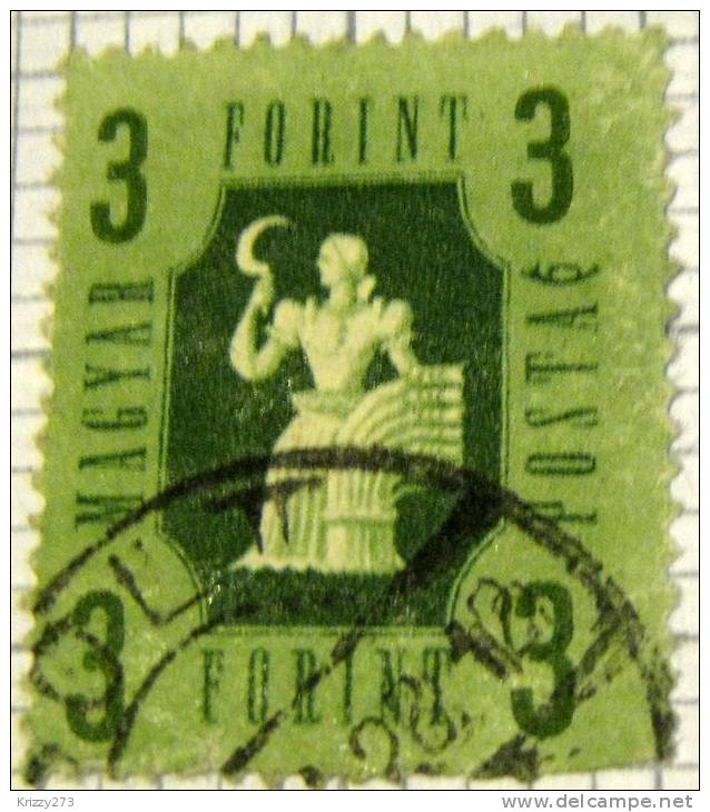 Hungary 1946 Agriculture 3f - Used - Unused Stamps