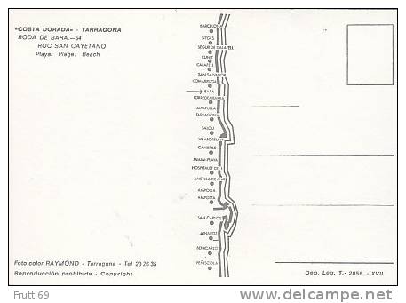 SPAIN - AK 103814 Roda De Bara - Roc San Cayetano - Playa - Tarragona