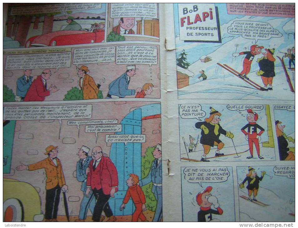 JEUNESSE JOYEUSE BIBI FRICOTIN EN DIFFICULTE  N° 35  BOB FLAPI PROFESSEUR DE SPORTS  PIERRE LACROIX  1957 - Bibi Fricotin