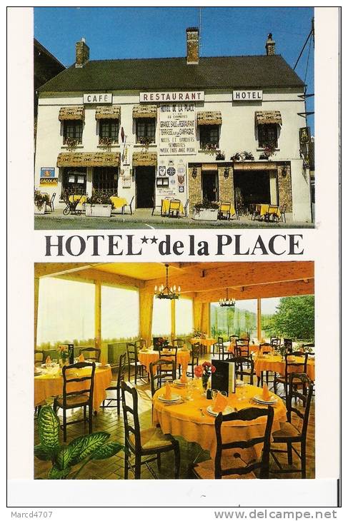 MONTMORT LUCY 51 Hotel Bar Restaurant De La Place Véritable Photo - Montmort Lucy