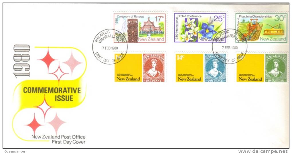 1980 FDC  New Zealand Anniversaries  Set Of 6 7th Feb 1980  Unaddressed Official FDC - FDC