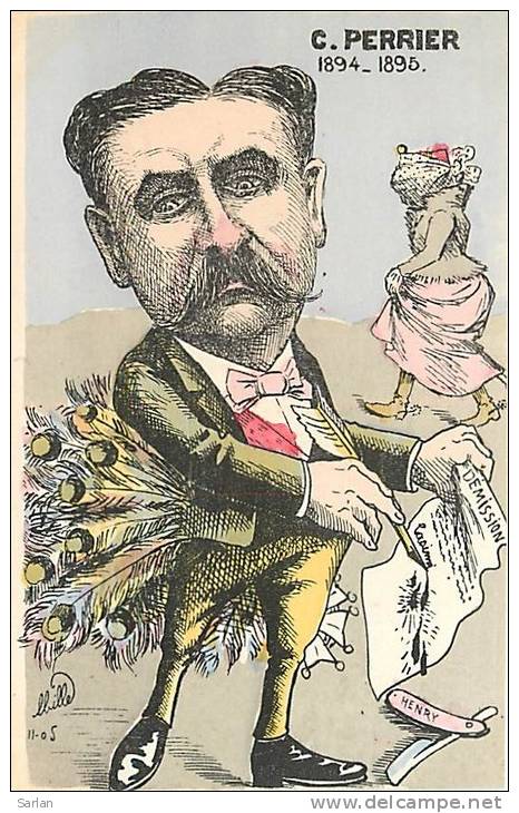 Illustration De MILLE , Satirique Politique , C Perrier , * 163 13 - Mille