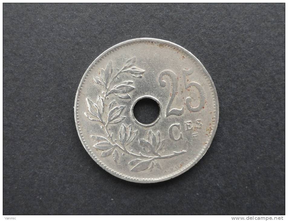 1921 - 25 Centimes - Belgique - 25 Cents