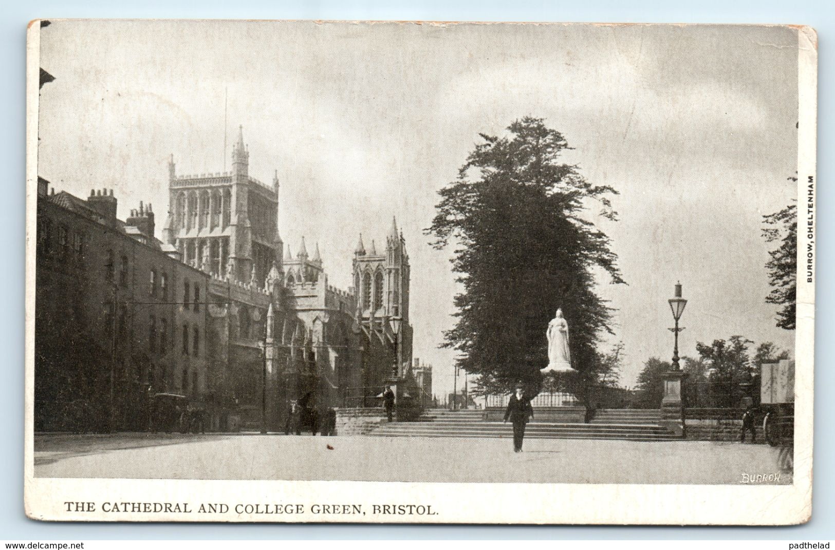 POSTCARD BRISTOL CATHEDRAL AND COLLEGE GREEN 1904 - Bristol