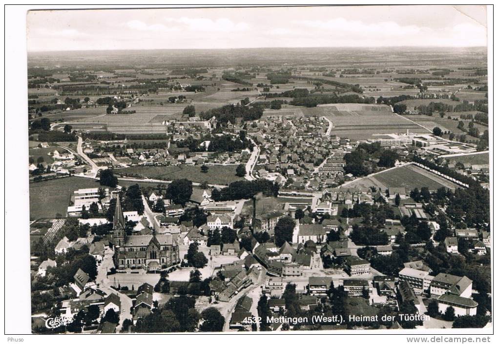 D2707    METTINGEN : Fliegeraufnahme - Steinfurt