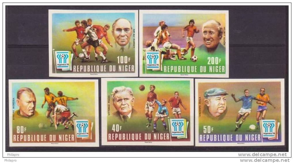 NIGER  IMP Non Dent.  FOOTBALL  ARGENTINA 78  YVERT N°456/60**  Lot101 - 1974 – Westdeutschland