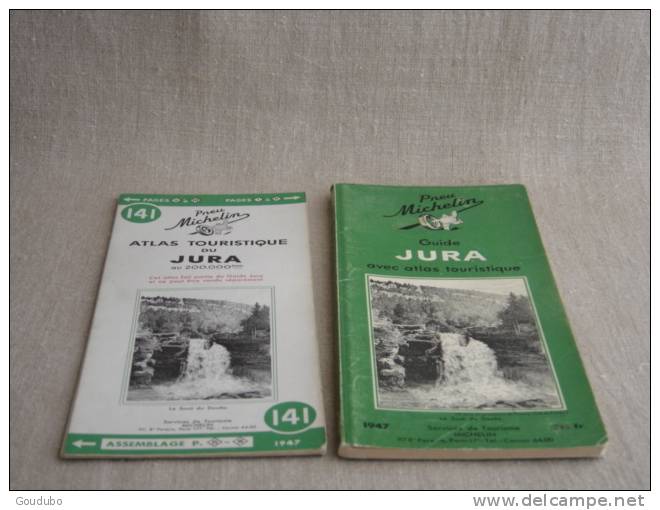 Guide Michelin Jura Avec Atlas Touristique 1947. Voir Photos. - Michelin (guides)