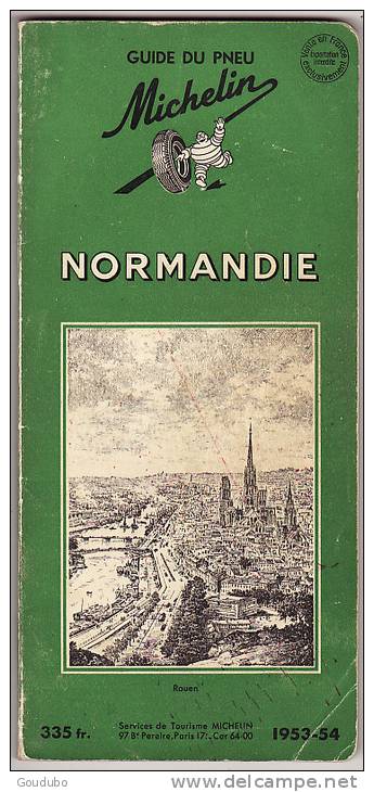 Guide Michelin Normandie 1953-54.  Voir Photos. - Michelin (guides)