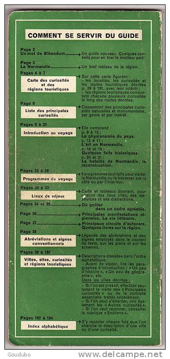 Guide Michelin Normandie 1953-54.  Voir Photos. - Michelin-Führer