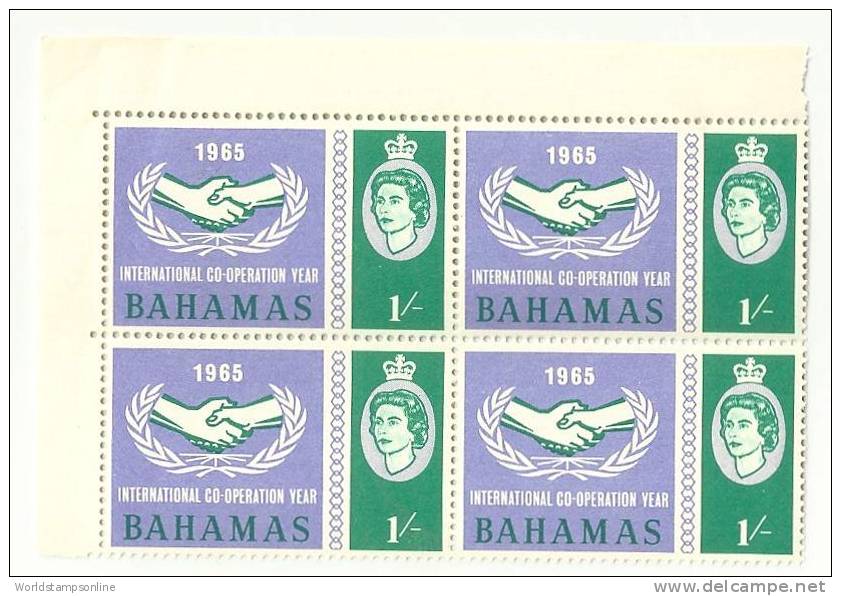 Bahamas, Year 1965, Mi 228, UNO, Block Of 4, MNH** - Bahama's (1973-...)