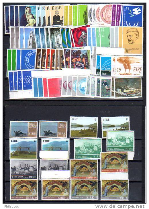 EIRE Assortiment De Séries Neuves  **  1974-1976   Mint N.H. - Ungebraucht