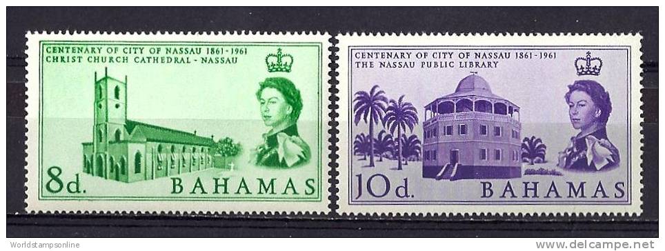 Bahamas, Year 1961, Mi 183-184, Nassau, MNH** - 1859-1963 Crown Colony