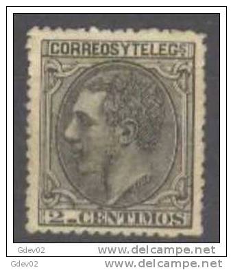 ES200-L2634.España.Spain .Espagne.ALFONSO  Xll.1878. (Ed 200) Con Charnela .MAGNIFICO - Unused Stamps