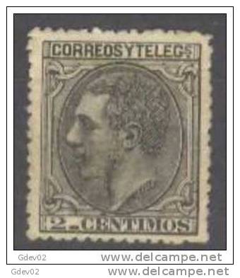 ES200-L2634.España.Spain .Espagne.ALFONSO  Xll.1878. (Ed 200) Con Charnela .MAGNIFICO - Nuevos