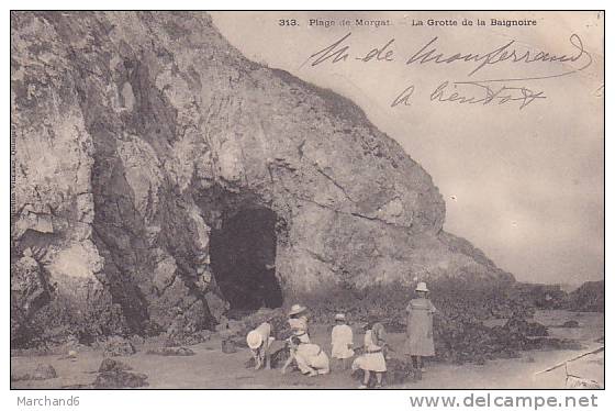 MORGAT PLAGE LA GROTTE DE LA BAIGNOIRE  Editeur Villard  Pli Coin Haut Droit - Morgat