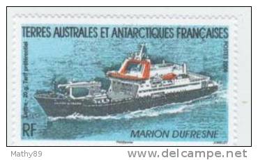 TAAF N° 3 CP  YVERT  LE MARION DUFRESNE "SANS VALEUR" - Unused Stamps