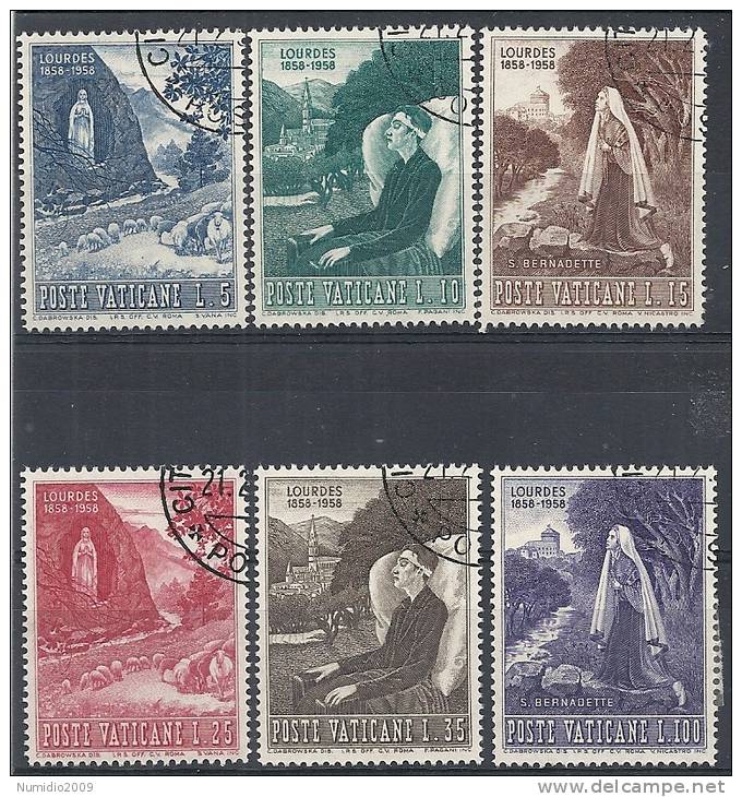 1958 VATICANO USATO LOURDES - RR9775-4 - Used Stamps