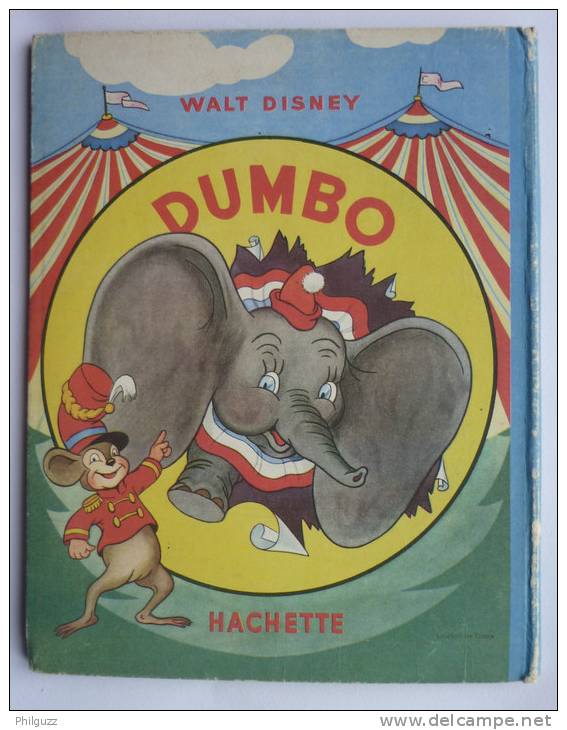 SYLLY SYMPHONIE  - DUMBO -  HACHETTE  Avec Jaquette 1948 - WALT DISNEY  Enfantina - Disney