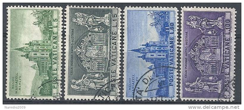 1957 VATICANO USATO SANTUARIO DI MARIAZELL - RR9781-4 - Used Stamps