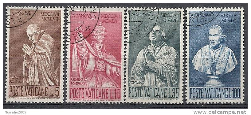 1958 VATICANO USATO ANTONIO CANOVA - RR9785 - Oblitérés