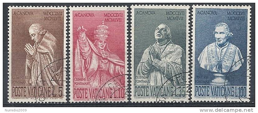 1958 VATICANO USATO ANTONIO CANOVA - RR9785-5 - Used Stamps