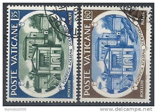 1957 VATICANO USATO ACCADEMIA DELLE SCIENZE - RR9787-3 - Used Stamps