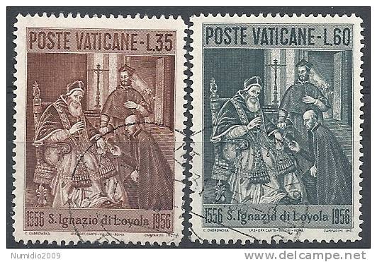 1956 VATICANO USATO S. IGAZIO DI LOYOLA - RR9789-8 - Used Stamps