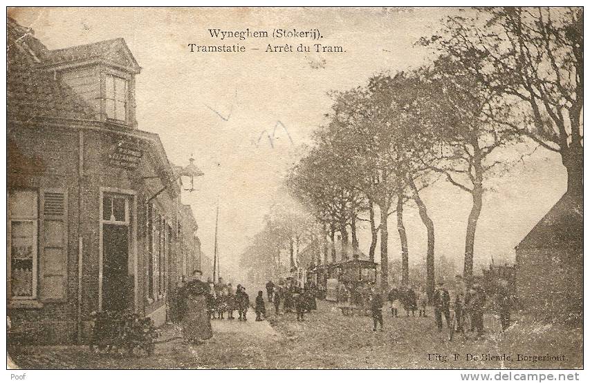 Wijnegem / Wyneghem ( Stokerij ) . Tramstatie Met Tram - Wijnegem