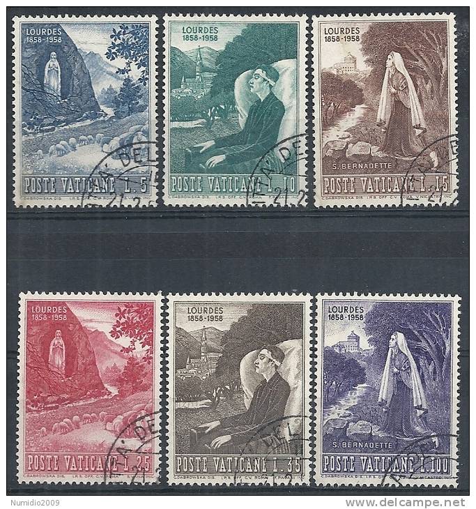 1958 VATICANO USATO LOURDES - RR9796-2 - Oblitérés